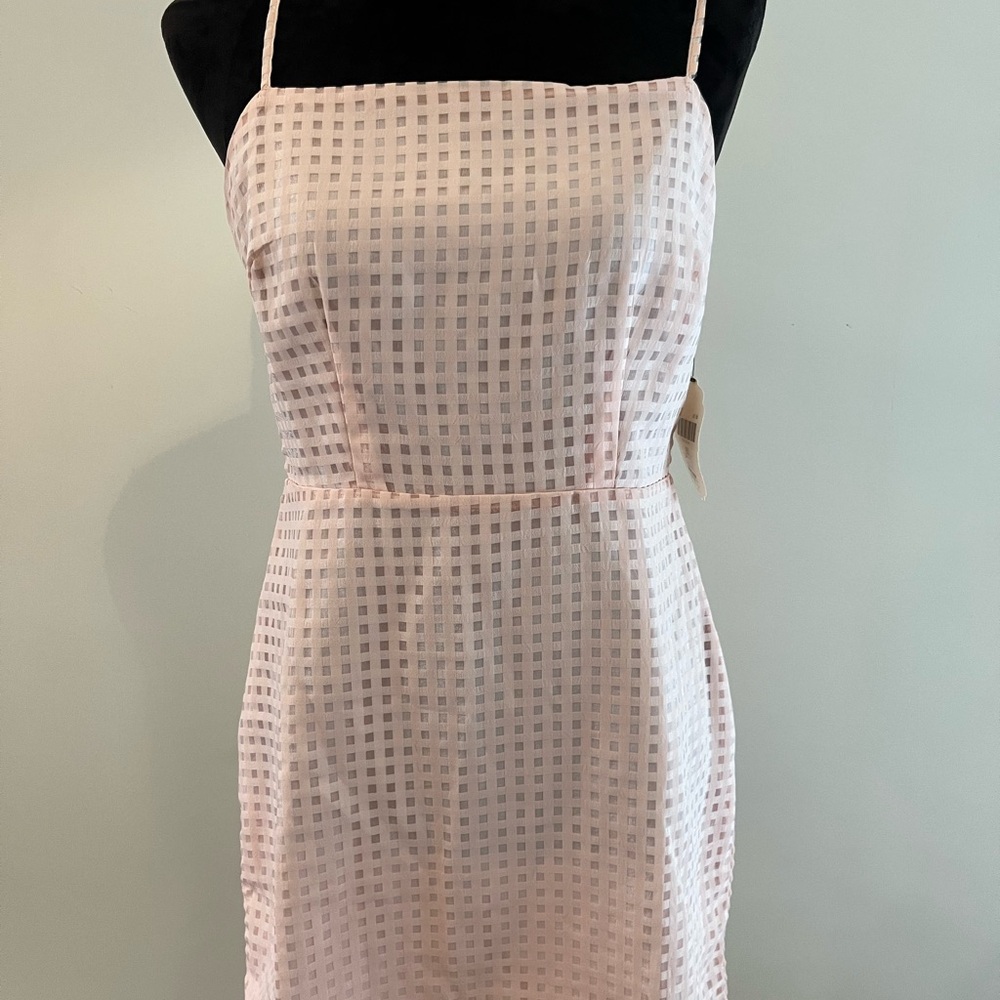 Altar'd State Pink and White Gingham Dress